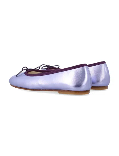 Bonpoint Lisa Bow Ballerina Flats In Purple