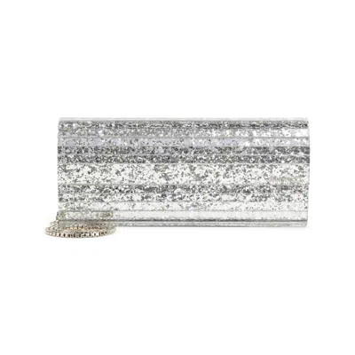 Jimmy Choo Sweetie Clutch In Silver