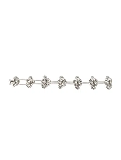 Justine Clenquet Daria Knot Choker In Silver