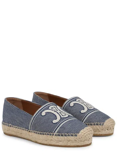 Celine Sandal Espadrilles In Blue