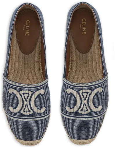 Celine Sandal Espadrilles In Blue