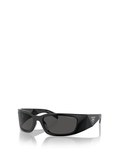 Prada Pr A14s Rectangular Frame Sunglasses In Gray