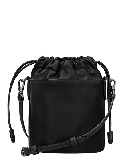 Longchamp Le Pliage Xtra Black Shoulder Bag With Drawstring Closure And Adjustable And Removable Shoulder Stra In Black