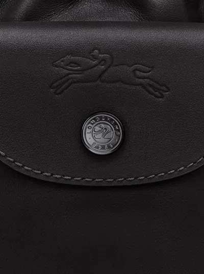 Longchamp Le Pliage Xtra Black Shoulder Bag With Drawstring Closure And Adjustable And Removable Shoulder Stra In Black