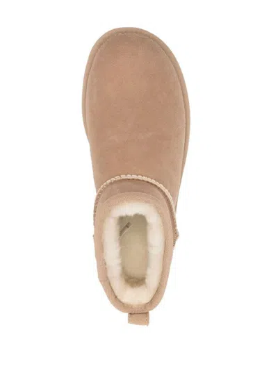 Ugg Classic Ultra Mini Suede Boots For Woman In Neutral
