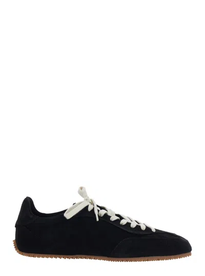 Axel Arigato Daze Runner Black Sneaker With Logo On The Tongue And Grooved Sole In Suede Man In Black