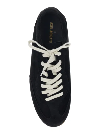 Axel Arigato Daze Runner Black Sneaker With Logo On The Tongue And Grooved Sole In Suede Man In Black