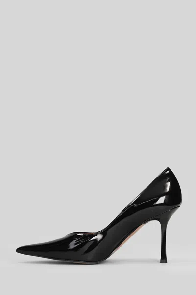 Aldo Castagna Anya Pumps In Black Patent Leather In Black