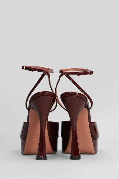 Aldo Castagna Vicky Pumps In Bordeaux Patent Leather In Burgundy