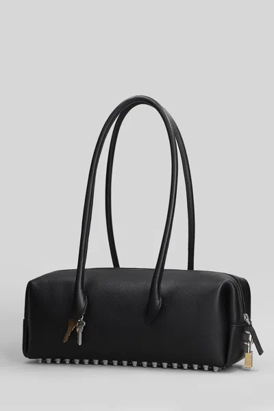 Alexander Wang Medium Roux Key-charm Shoulder Bag In Black