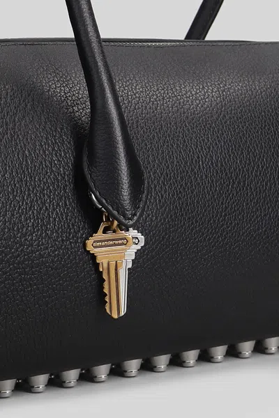 Alexander Wang Medium Roux Key-charm Shoulder Bag In Black