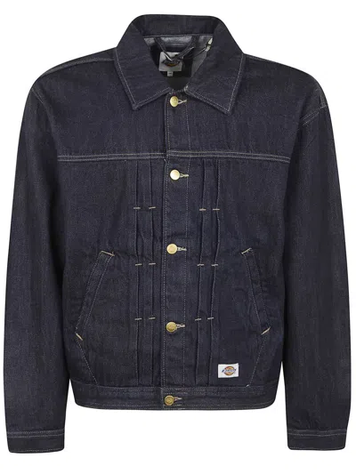 Dickies Buttoned Denim Jacket In Blue