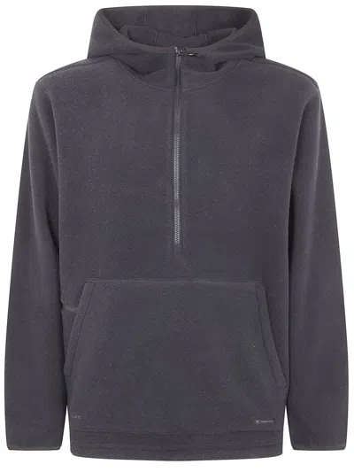 Snow Peak Half-zip Hoodie In Gray