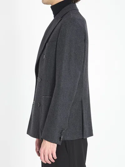 Tonello Grey Wool Jacket In Gray