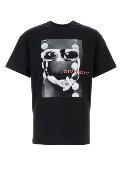 Givenchy Cotton T Shirt Short Sleeves Crew Neck In Black