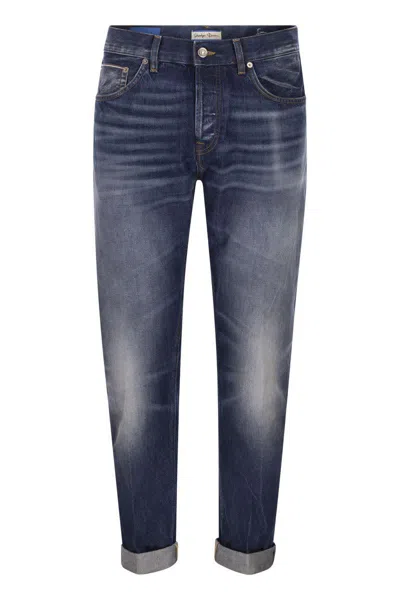 Dondup Five Pocket Icon Denim Trousers In Blue