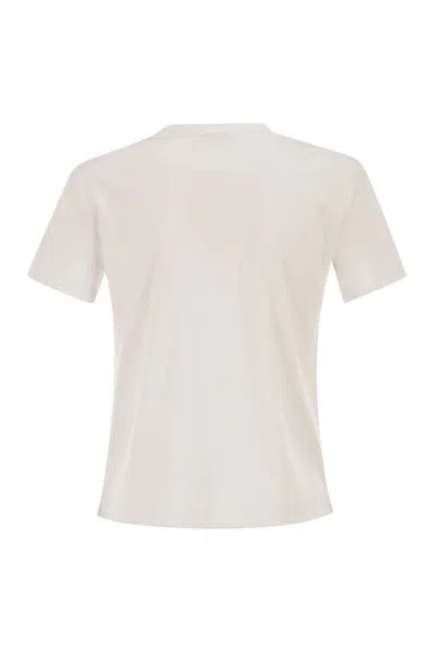 Max Mara Mxpdonata - Cotton T-shirt In White