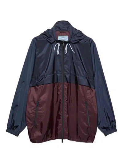 Prada Re-nylon Blouson Jacket In Red