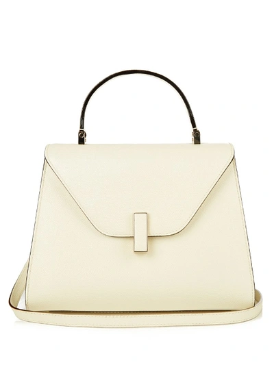 Valextra Iside Micro Grained-leather Cross-body Bag In Off-white