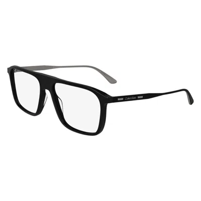 Calvin Klein Demo Navigator Men's Eyeglasses Ck24548 001 56 In Black