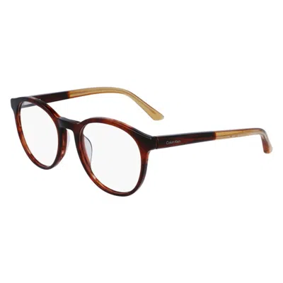 Calvin Klein Demo Rectangular Unisex Eyeglasses Ck22546 240 51 In Burgundy