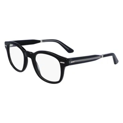 Calvin Klein Demo Square Unisex Eyeglasses Ck23542 001 49 In Black