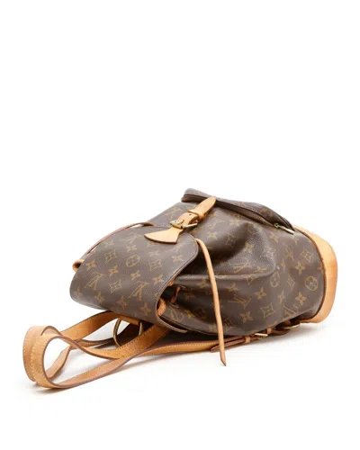 Pre-owned Louis Vuitton Monogram Montsouris Mm Backpack In Brown