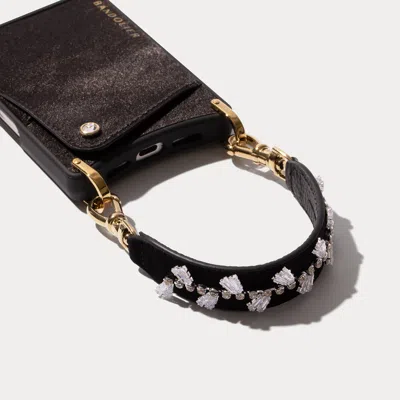 Bandolier Lizzy Satin Phone Case - Black/gold