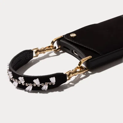Bandolier Lizzy Satin Phone Case - Black/gold