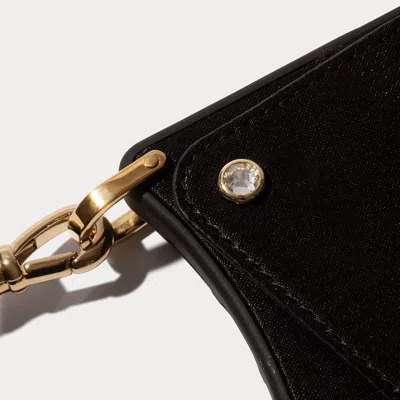 Bandolier Lizzy Satin Phone Case - Black/gold