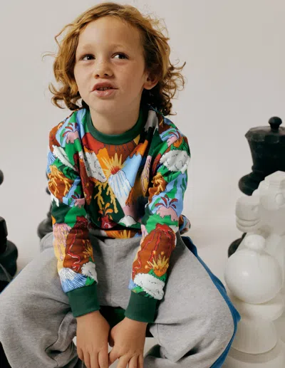 Boden Everyday Printed Sweatshirt Multi Volcanoes  In Multi