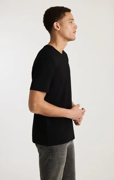 Mavi Short Sleeve Crew Neck T-shirt In Jet Black