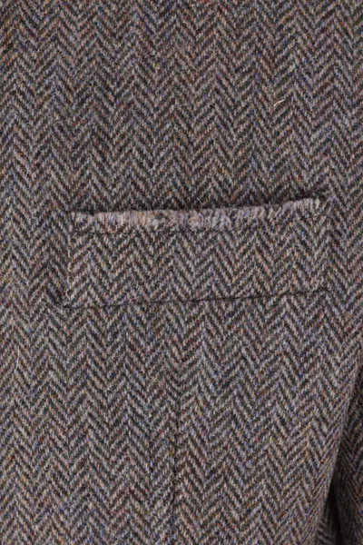 Magliano Herringbone Single Breasted Jacket In Gray