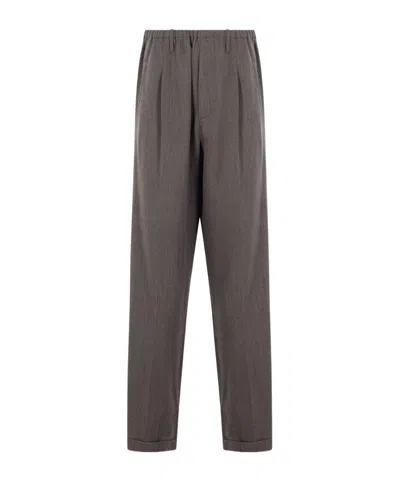 Magliano Pleated Wool-blend Pants In Gray