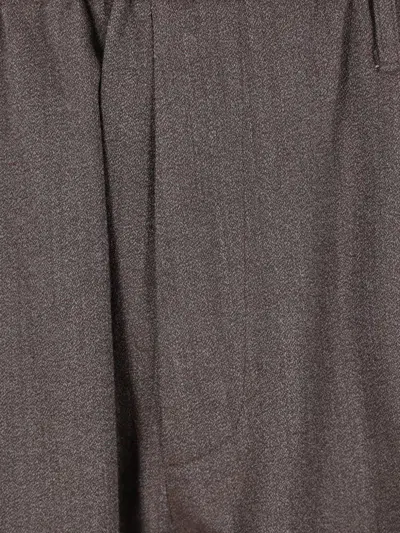 Magliano Pleated Wool-blend Pants In Gray