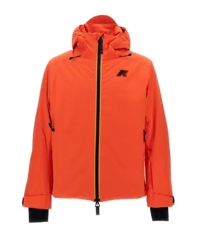 K-way Lesarcs 2l Twill Jacket In Orange