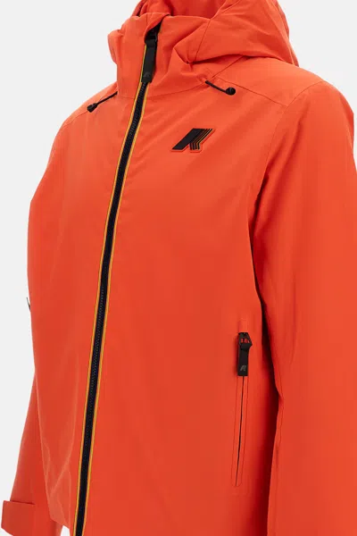 K-way Lesarcs 2l Twill Jacket In Orange