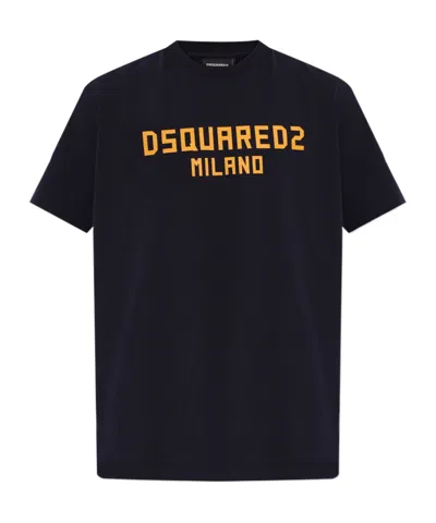 Dsquared2 Dsquared Men T-shirt With Logo In Black