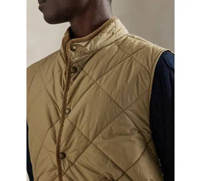 Polo Ralph Lauren The Hurston Water Repellent Quilted Utility Vest In Brown