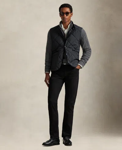 Polo Ralph Lauren The Hurston Quilted Utility Vest In Gray