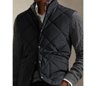 Polo Ralph Lauren The Hurston Quilted Utility Vest In Gray
