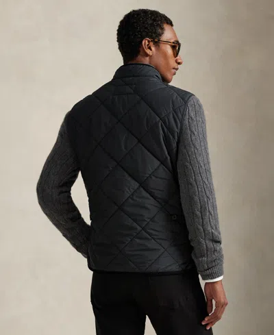 Polo Ralph Lauren The Hurston Quilted Utility Vest In Gray