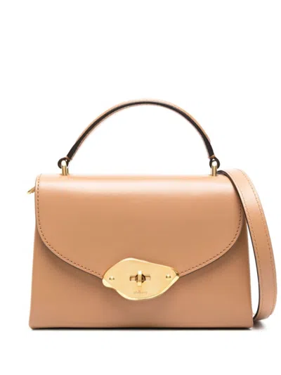 Mulberry Brown Small Lana Satchel In Brown