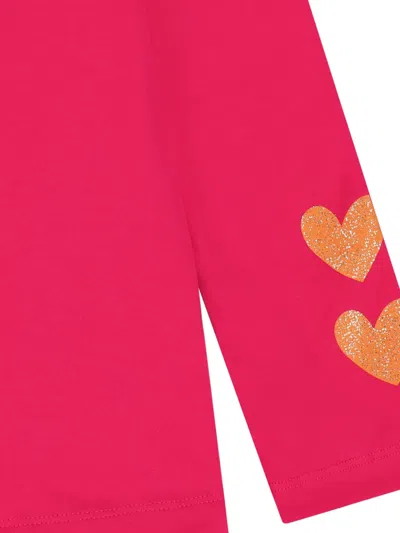 Agatha Ruiz De La Prada Glittery-hearts Ruffled Jersey In Pink