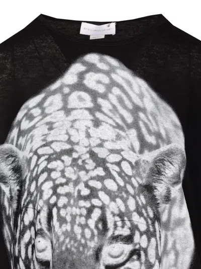 Stella Mccartney Leopard-print T-shirt In Black
