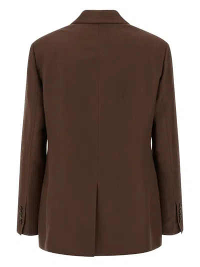 戗驳领双排扣西装夹克