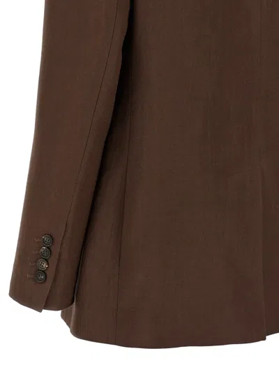 戗驳领双排扣西装夹克