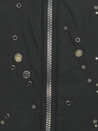 Pre-owned Isabel Marant Vintage Floral-embellishment Mini Dress In Black