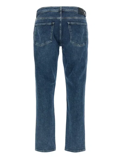 Hugo Boss C-delaware Five-pockets Button-fasteningjeans In Blue