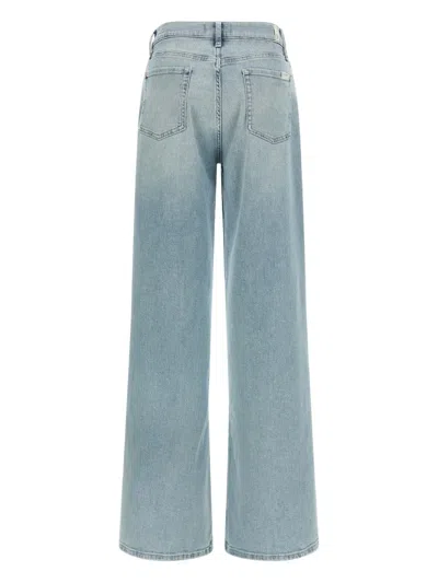 7 For All Mankind Lotta Wide-leg Jeans In Blue